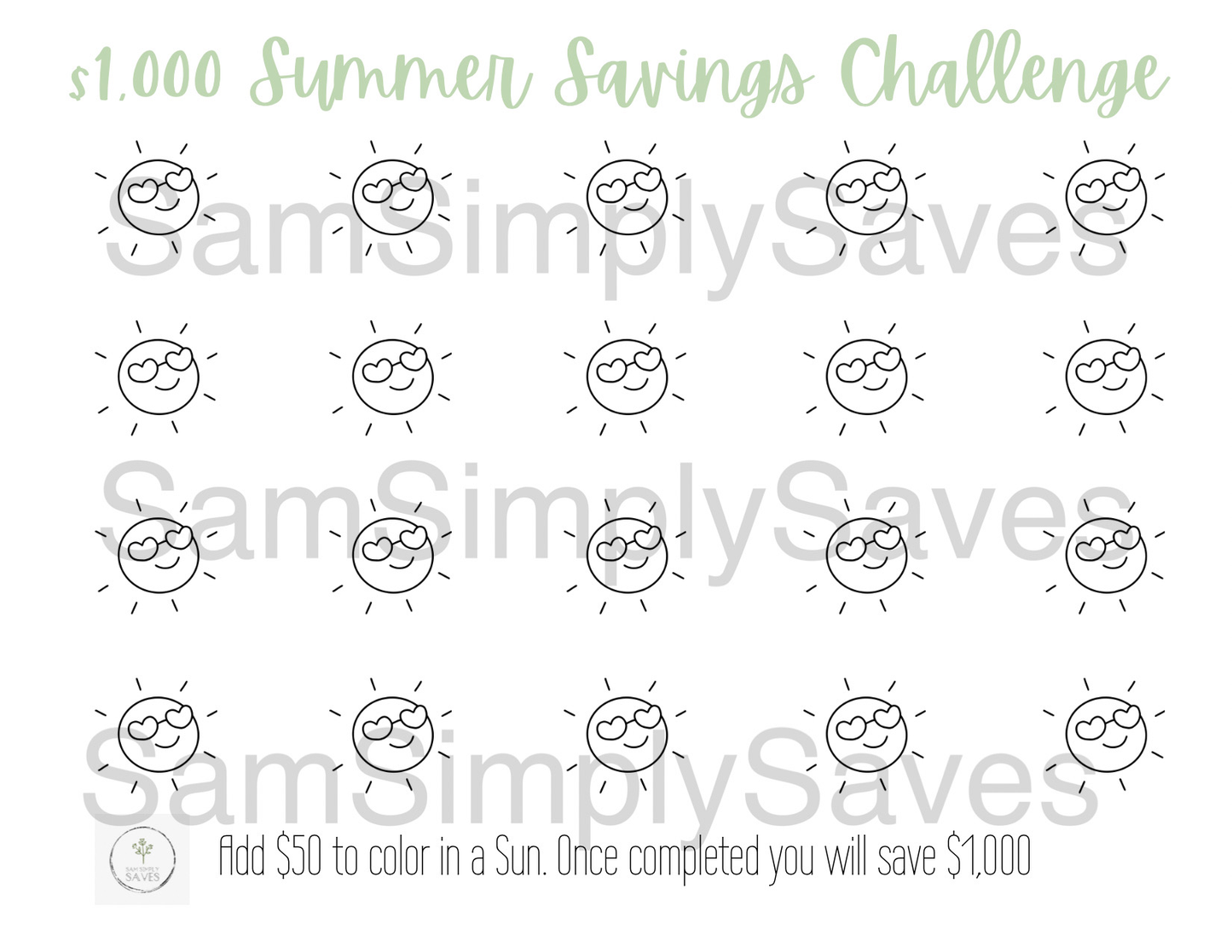 $1,000 Summer Savings Challenge